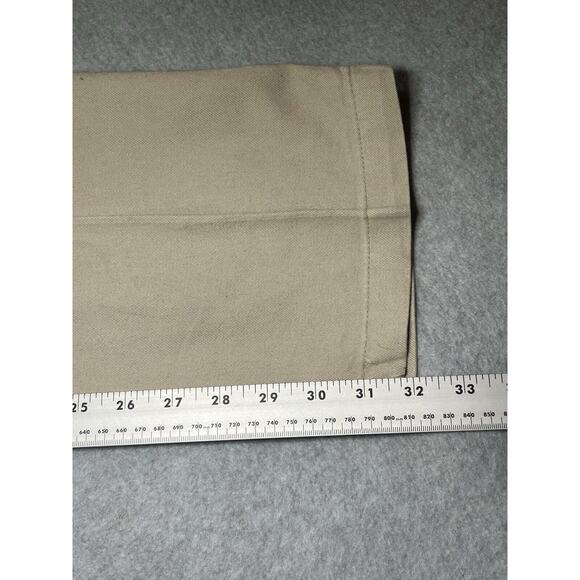 Vtg Wrangler Riata Pants mens W33 L32 Khaki Chino Beige Flat Front - Picture 6 of 15